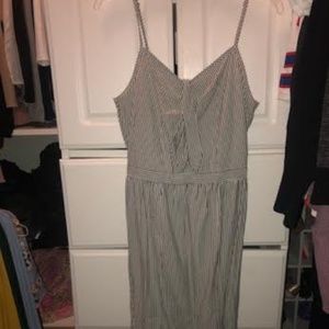 Maxi Pinstripe Dress